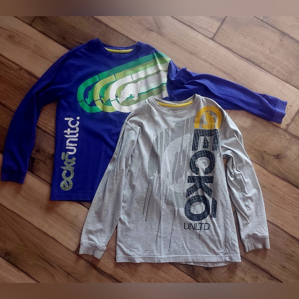 🎉HOST PICK🎉 Ecko Unlimited y2k boys size 16 long sleeve Tee's ✨️2 pack bundle